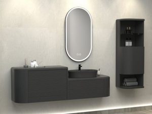 AQUANİL SİESTA SİNGLE 184 CM BATHROOM CABINET ANTHRACITE