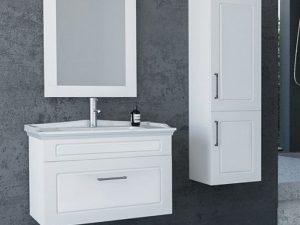 AQUANİL MONACO 80 CM BATHROOM CABINET WHITE | AQUANİL MONACO 80 CM BATHROOM CABINET WHITE