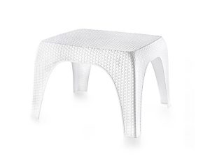 BREZZA 2590 WICKER COFFEE TABLE 43X52X60 CM WHITE