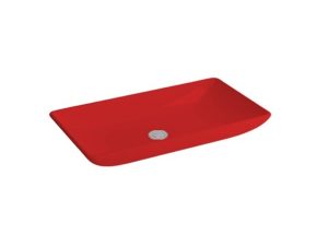 NEWARC DOMINO COUNTERTOP SINK BRIGHT RED 70X40X13,5CM 5019-R