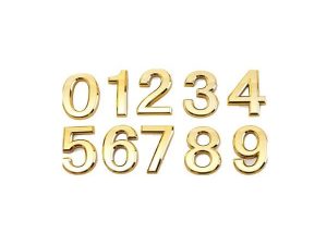 GOLD ADHESIVE DIGIT 8 3.75CM DOOR APARTMENT NUMBER
