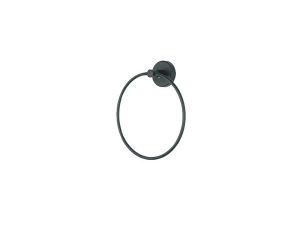 MATT BLACK RING TOWEL HOLDER MS007