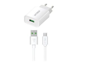 HYTECH HY-XE26M CHARGING SET 2100MA MICRO WHITE