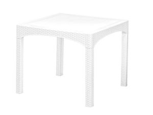 BREZZA 2574 RATTAN TABLE 90X90X76 CM WHITE