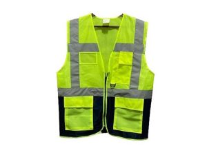 WARNING VEST ENGINEER TYPE DOUBLE COLOR YELLOW-DARK BLUE