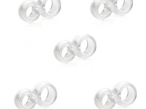 BEŞEL PLASTIC TRANSPARENT DOOR HANDLE BUMPER 5 PCS