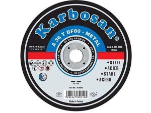KARBOSAN METAL CUTTING STONE 180X3 0X22 23MM FLAT 10040