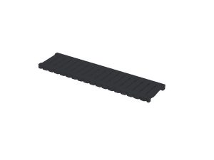 MAXIFLOW PLASTIC DUCT GRATING 130X500MM BLACK 25120
