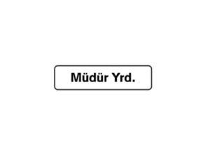 B1-204 ASSISTANT MANAGER 7,5X25 CM | B1-204 YARDIMCI MÜDÜR 7,5X25 CM