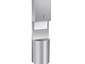 MAXİFLOW WASTE BIN PAPER HOLDER 200 OVAL SS430 29845