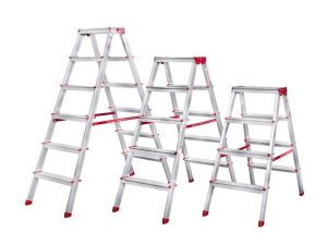 ACROBAT 8+8 DOUBLE EXIT ALUMINUM STAIRCASE