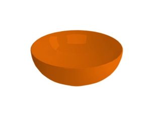 NEWARC NEWART COUNTERTOP WASHBASIN BRIGHT ORANGE 42,5X15,5CM 5010O