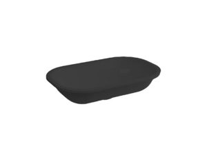 NEWARC AREA COUNTERTOP WASHBASIN GLOSSY BLACK 60X38X15CM ARE L060B