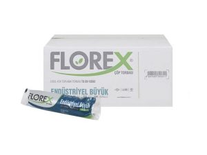 FLOREX 528 INDUSTRIAL LARGE GARBAGE BAG 65X80CM 25 ROLLS 1 ROLL 10 PIECES | FLOREX 528 ENDÜSTRİYEL BÜYÜK ÇÖP TORBASI 65X80CM 25 RULO 1 RULO 10 ADET
