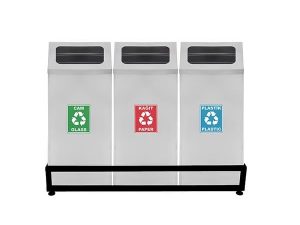 MAXİLOW RECYCLING WASTE BIN ENVELOPE LID 3 PCS SS430 18251
