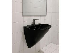 NEWARC MONOBLOC WASHBASIN MONO 49,5X46X62CM GLOSSY BLACK 3818B | NEWARC MONOBLOK LAVABO MONO 49,5X46X62CM PARLAK SİYAH 3818B