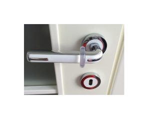 METAL DOOR HANDLE BUMPER TRANSPARENT 6 PCS 3004