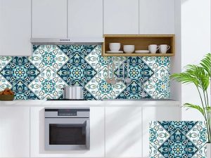 BOSS TAPE ADHESIVE PVC TILE FLOWER MOSAIC 30X30CM