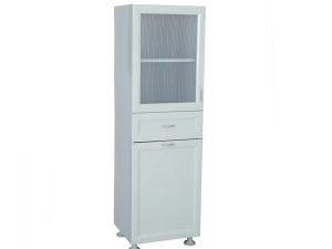 ZEN MULTIPURPOSE PVC PLASTIC CABINET WITH BASKET 45X145X37CM