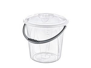 BEE HOME WATER BUCKET WITH HANDLE TRANSPARENT NO 5 20LT AK200 | BEE HOME SU KOVASI SAPLI ŞEFFAF NO 5 20LT AK200