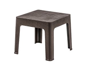 BREZZA 2593 RATTAN COFFEE TABLE 45X45X41 CM DARK BROWN