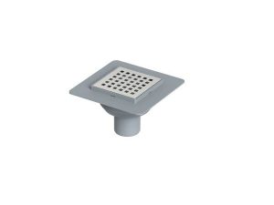 MAXİFLOW STD FLOOR DRAIN 10X10 Ø100 BOTTOM OUTLET 14083 | MAXİFLOW STD YER GİDERİCİ 10X10 Ø100 ALT ÇIKIŞ 14083