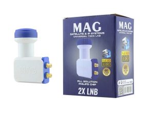 MAG DOUBLE TWINN LNB GOLD TIPPED PHİLİPS CHİP 0 1DB | MAG DOUBLE TWINN LNB GOLD TIPPED PHİLİPS CHİP 0 1DB
