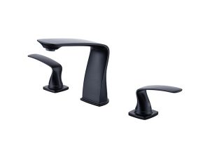 NEWARC STEP 3 HOLE BASIN FAUCET BLACK 900561B