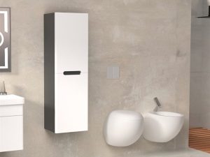 AQUANİL OLİMPİMPİA TALL CABINET ANTHRACITE/WHITE