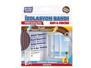 BOSS TAPE DOOR AND WINDOW INSULATION TAPE FILAMENT 6 METERS COFFEE