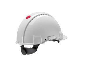 3M G3000 VENTILATED WHITE HARD HAT WITH SCREWS