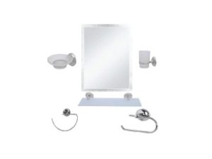 6 PIECE BATHROOM MIRROR SET BOXED EKOAS002