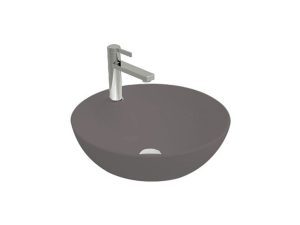 NEWARC NEWART COUNTERTOP SINK WITH FAUCET HOLE MATT ANTHRACITE 42.5X15.5CM 5010BT-MA