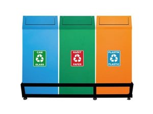 MAXİFLOW RECYCLING WASTE BUCKET SWING LID 3-PIECE PAINTED 18249