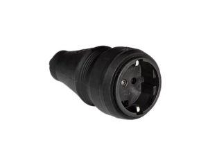 SINGLE PHASE RUBBER FEMALE PLUG 1X16AH 250V