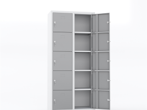 MASTER STEEL SAFETY DEPOSIT LOCKER METAL 10 COMPARTMENT 79X40X175 U-GZ010