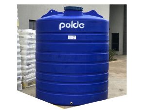 POLDE POLYETHYLENE DOUBLE LAYER VERTICAL LONG BLUE WATER TANK 1000 LT