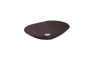 NEWARC TREND COUNTERTOP FAUCET SINK WITH HOLE GLOSSY BLACK 60X42X15CM TRE L060BTB