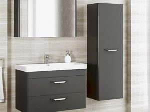 AQUANİL MARİA 80 CM BATHROOM CABINET ANTHRACITE