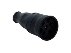 THREE PHASE RUBBER FEMALE PLUG 3X25AH 380V