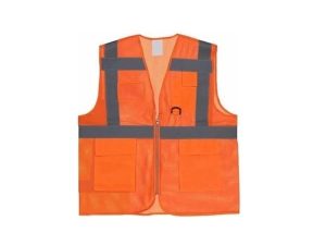 WARNING VEST ORANGE ENGINEER TYPE