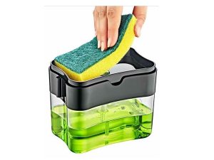 LIQUID SOAP DISPENSER WITH PUMP SPONGE RESERVOIR 750 ML AK 627