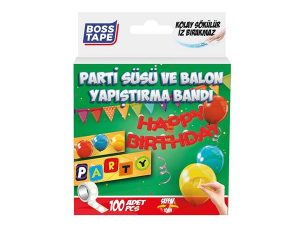 BOSS TAPE PARTY DECORATION AND BALLOON ADHESIVE TAPE | BOSS TAPE PARTİ SÜSLEME VE BALON YAPIŞKAN BANT