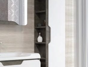 AQUANİL TALES TALL CABINET WHITE/IRONY