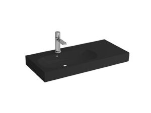 NEWARC RİVER WASHBASIN WITH ETAGERE MATT BLACK 80X38X13CM 507080MB