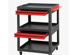 USTA STEEL TWO DRAWER TOOL TROLLEY 40X67X85H U-TA03