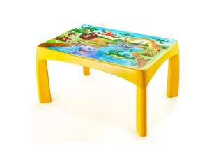 ŞENYAYLA PATTERNED CHILDREN'S PLAY TABLE 70X100 CM YELLOW 2592