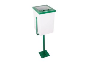 MAXİFLOW SQUARE FOOTED GARDEN TYPE TRASH CAN GREEN 29715 | MAXİFLOW SQUARE FOOTED GARDEN TYPE TRASH CAN GREEN 29715