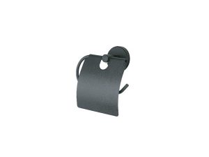 BLACK WIDE LID WC PAPER HOLDER MS001 | SİYAH GENİŞ KAPAKLI WC KAĞITLIK MS001