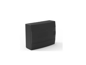 ROOSTER 12-PIECE FUSE BOX OVER PLASTERBOARD BLACK | Horoz 12 Parçalı Alçıpan Üzeri Sigorta Kutusu Siyah